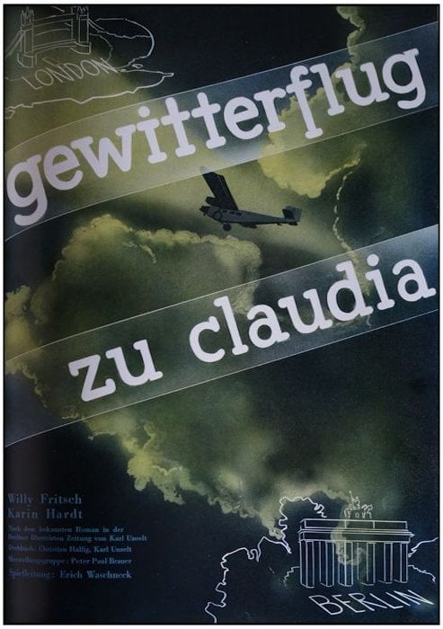 Gewitterflug zu Claudia : Kinoposter