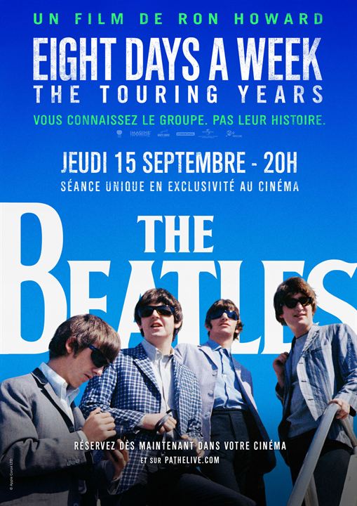 The Beatles: Eight Days A Week - The Touring Years : Kinoposter