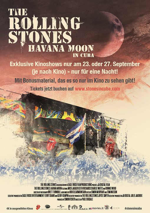 Ciné Music Festival : Rolling Stones in Cuba - Havana Moon - 2017 : Kinoposter