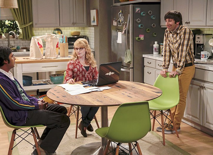 The Big Bang Theory : Bild Simon Helberg, Melissa Rauch, Kunal Nayyar