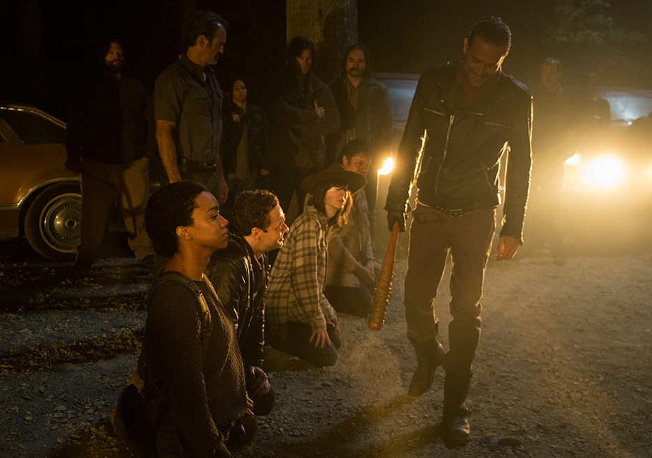 The Walking Dead : Bild Sonequa Martin-Green, Jeffrey Dean Morgan, Chandler Riggs, Ross Marquand