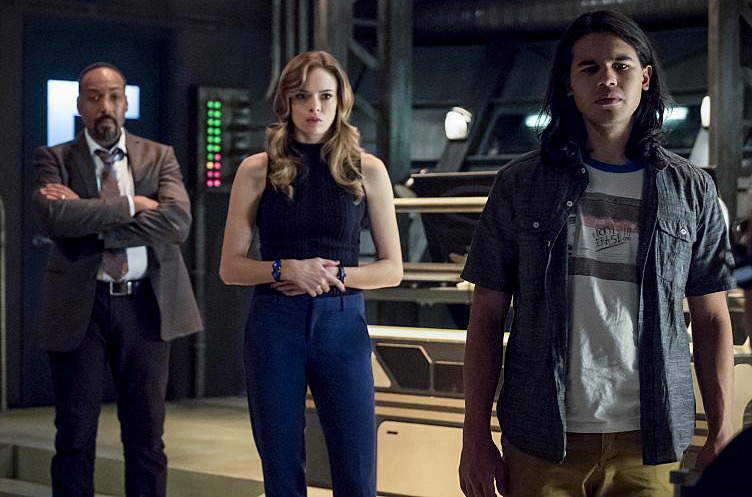 The Flash : Bild Carlos Valdes, Jesse L. Martin, Danielle Panabaker