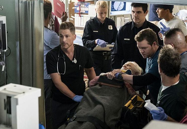 Code Black - Ärzte am Limit : Bild Rob Lowe, Barbara Bain, Harry M. Ford