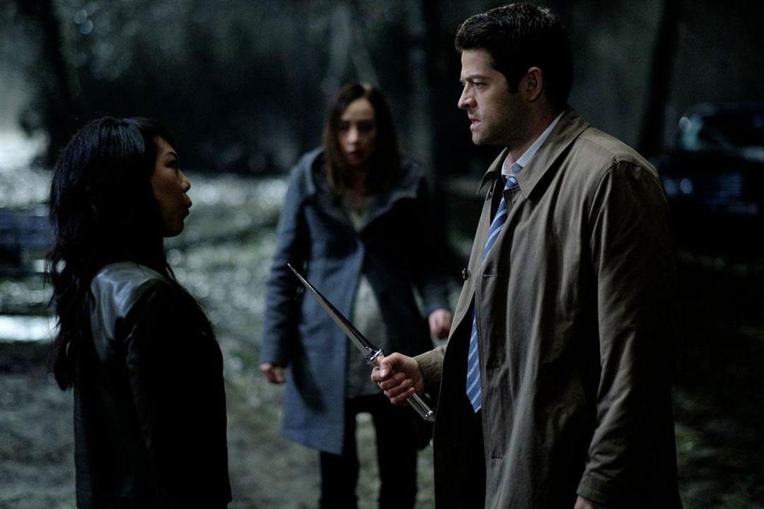 Supernatural : Bild Misha Collins, Courtney Ford, Ali Ahn