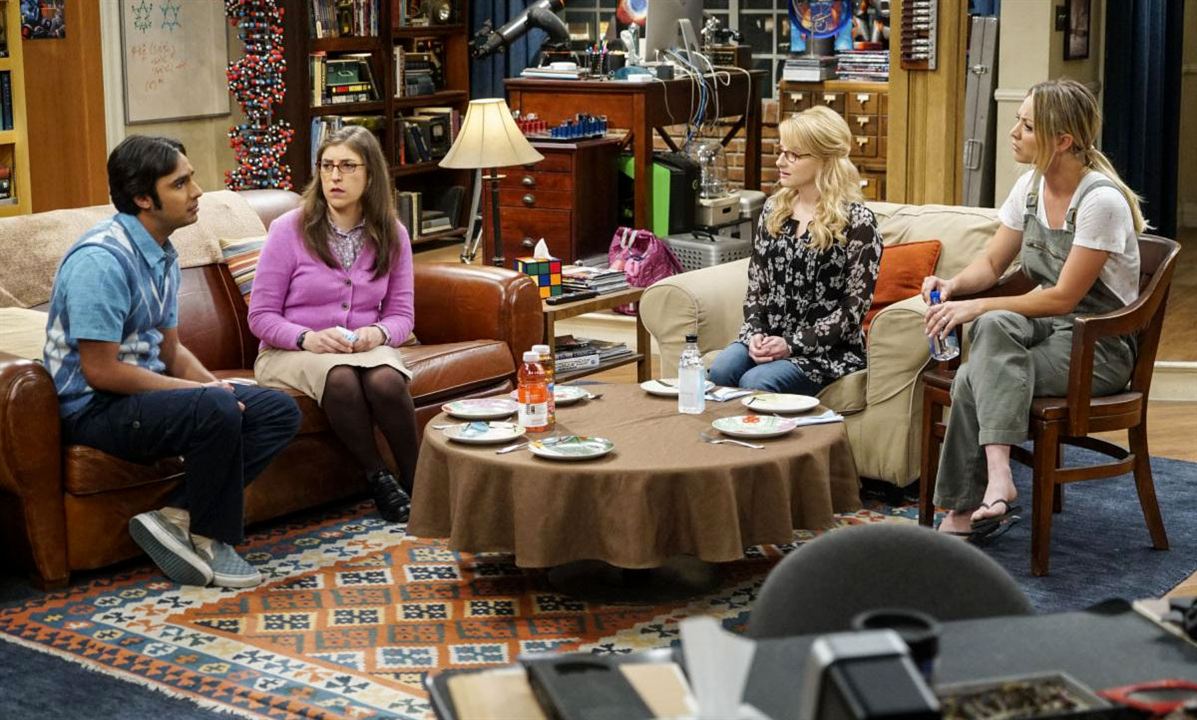 The Big Bang Theory : Bild Kaley Cuoco, Kunal Nayyar, Melissa Rauch, Mayim Bialik