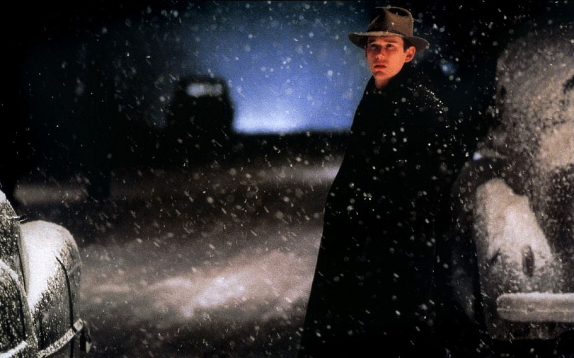 Schnee, der auf Zedern fällt : Bild Ethan Hawke