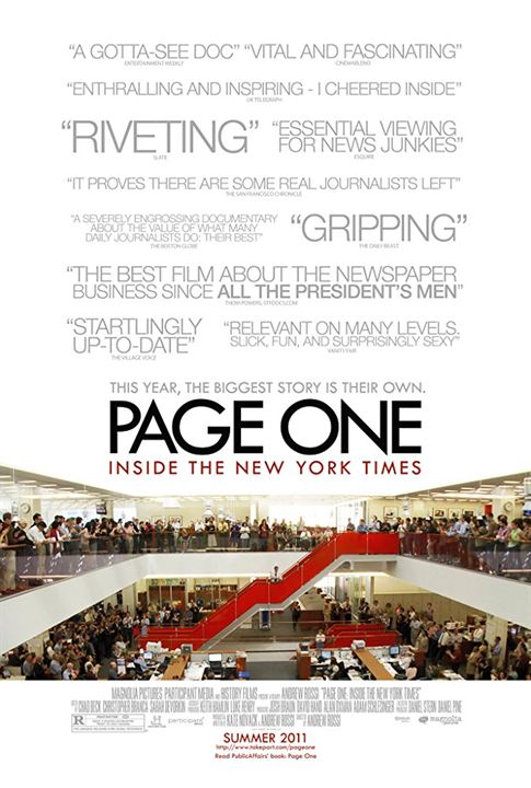 Page One: A Year Inside the New York Times : Kinoposter