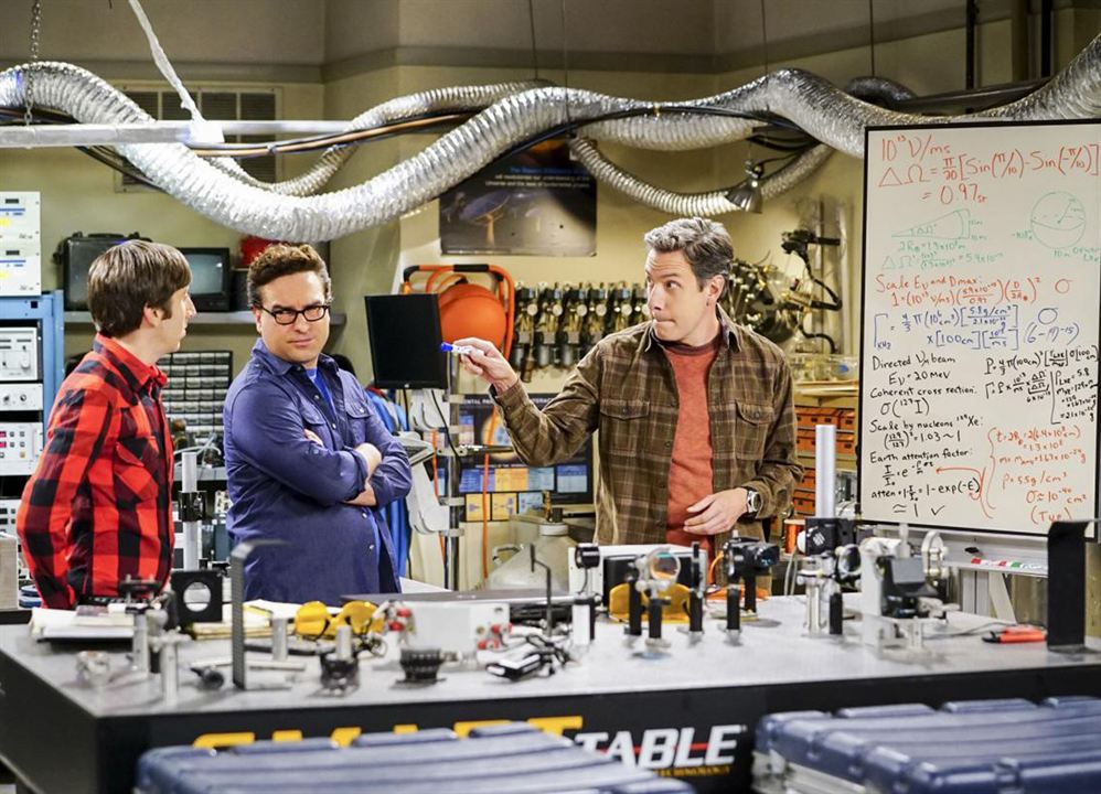 The Big Bang Theory : Bild Simon Helberg, Johnny Galecki, John Ross Bowie
