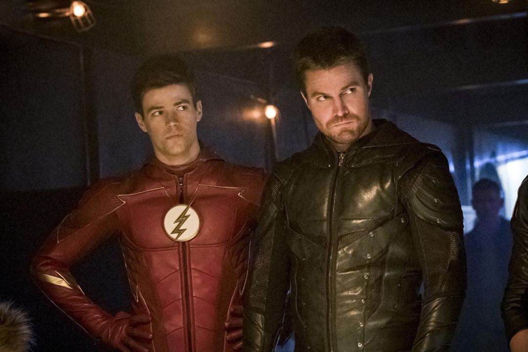 The Flash : Bild Grant Gustin, Stephen Amell