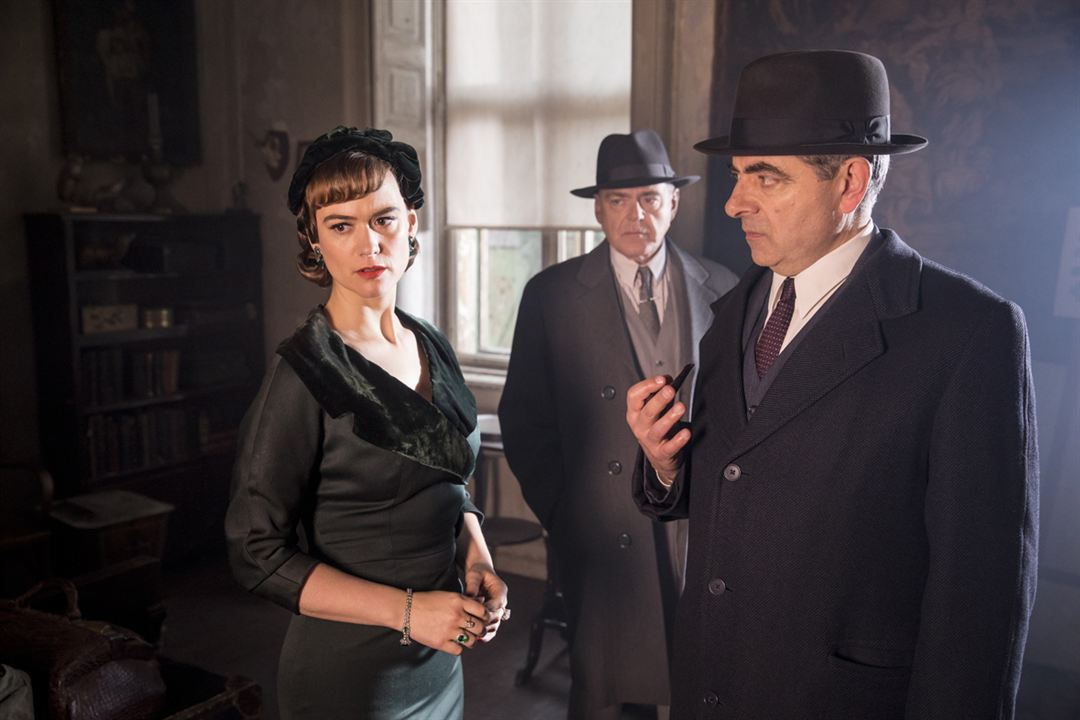 Kommissar Maigret: Die Nacht an der Kreuzung : Bild Rowan Atkinson, Kevin McNally, Mia Jexen