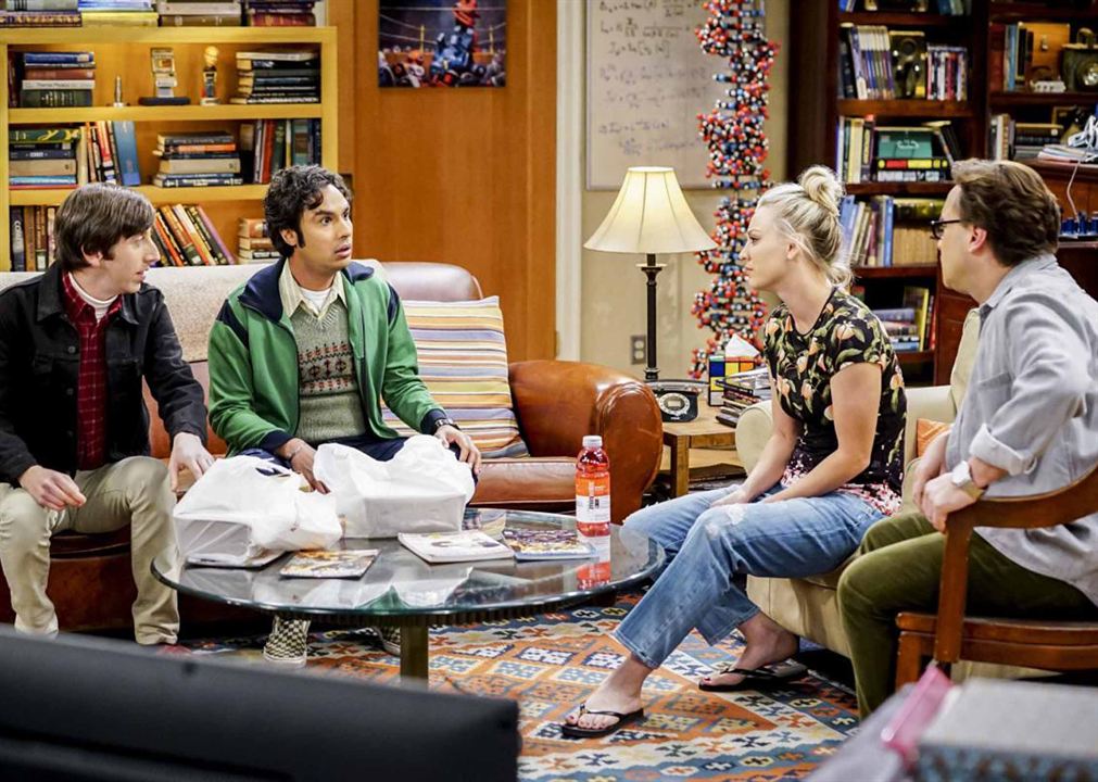 The Big Bang Theory : Bild Simon Helberg, Kaley Cuoco, Kunal Nayyar, Johnny Galecki