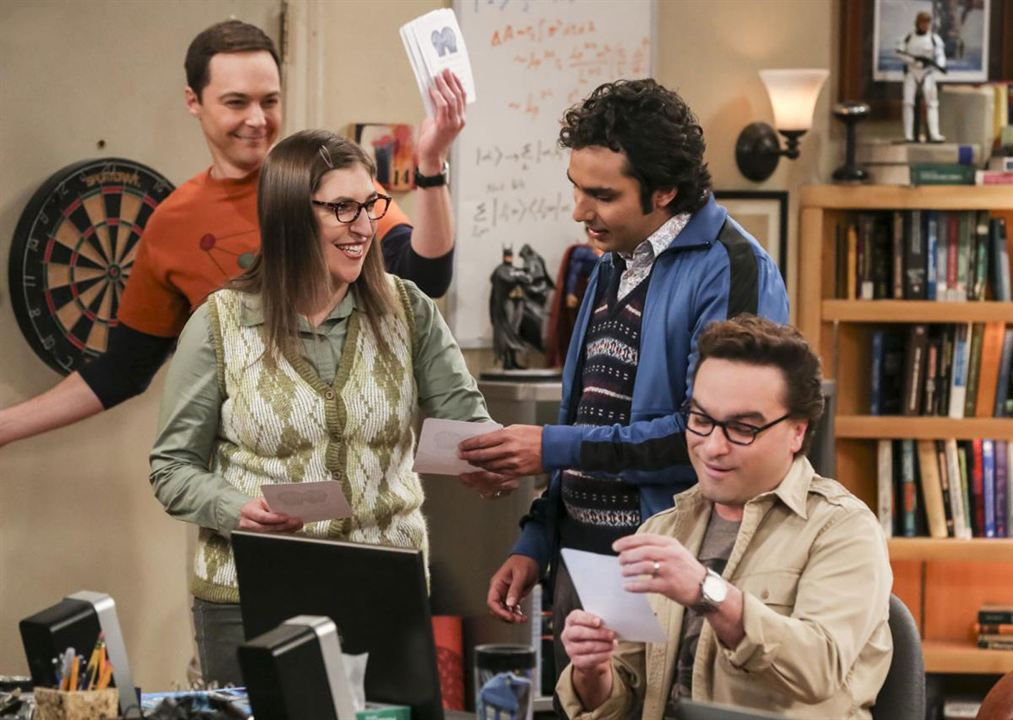 The Big Bang Theory : Kinoposter Jim Parsons, Kunal Nayyar, Johnny Galecki, Mayim Bialik