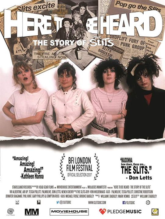 Here to Be Heard: The Story of the Slits : Kinoposter