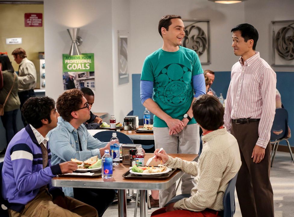 The Big Bang Theory : Kinoposter Jim Parsons, Johnny Galecki, Robert Wu, Kunal Nayyar, Simon Helberg