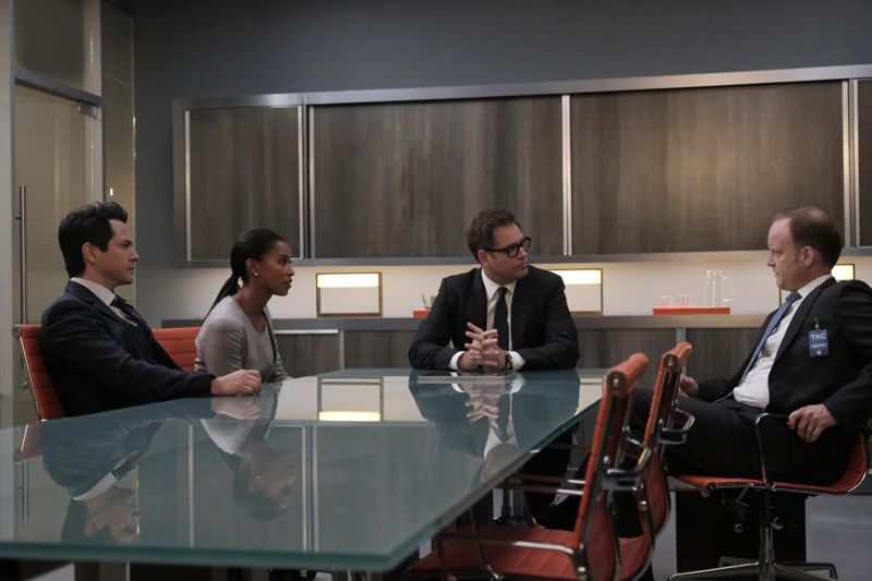 Bull : Bild Michael Weatherly, Jeremiah Wiggins, Kearran Giovanni, Freddy Rodriguez