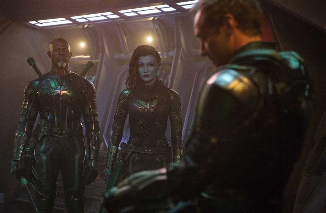 Captain Marvel : Bild Gemma Chan, Jude Law, Djimon Hounsou