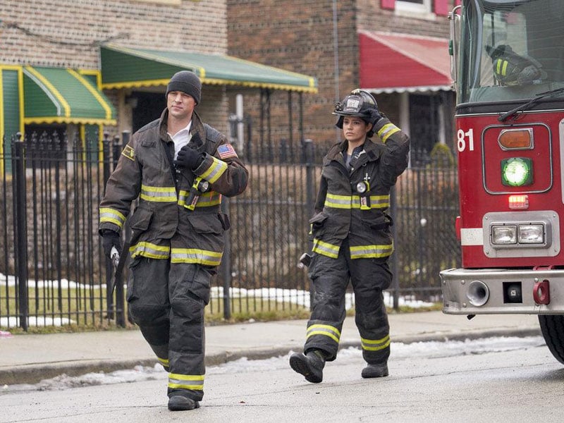 Chicago Fire : Bild Miranda Rae Mayo, Jesse Spencer