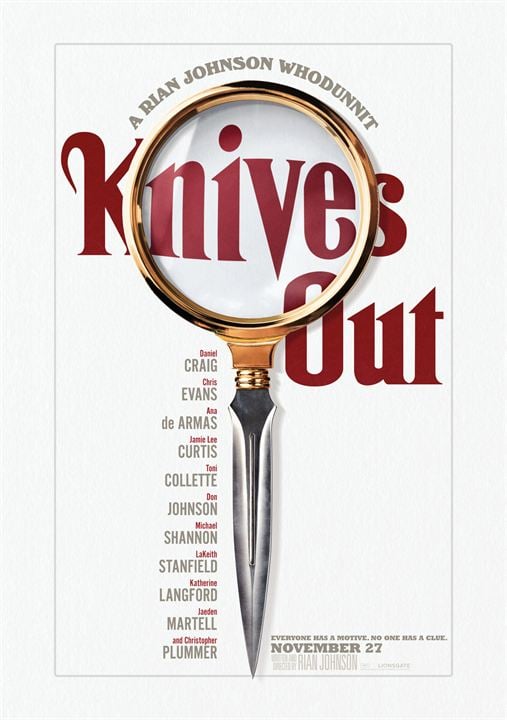 Knives Out - Mord ist Familiensache : Kinoposter