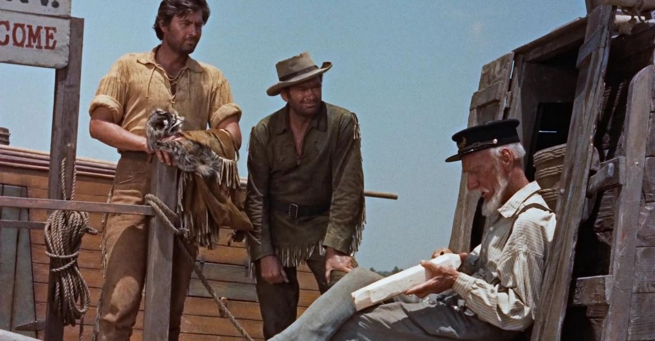 Bild Fess Parker, Clem Bevans