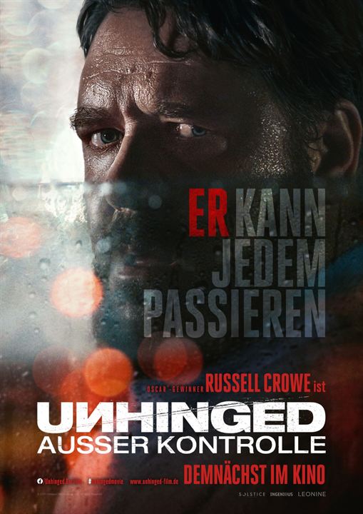Unhinged - Ausser Kontrolle : Kinoposter