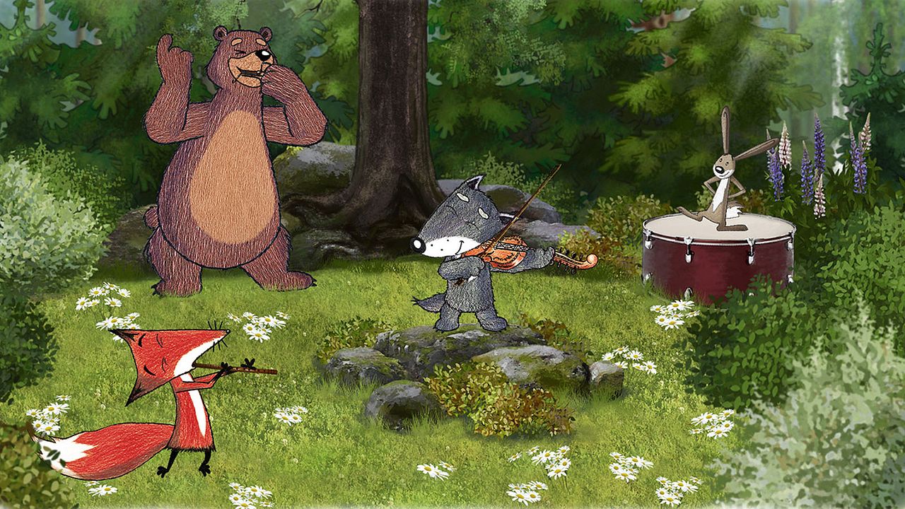 Little Grey Wolfy. Fall Travelers : Bild