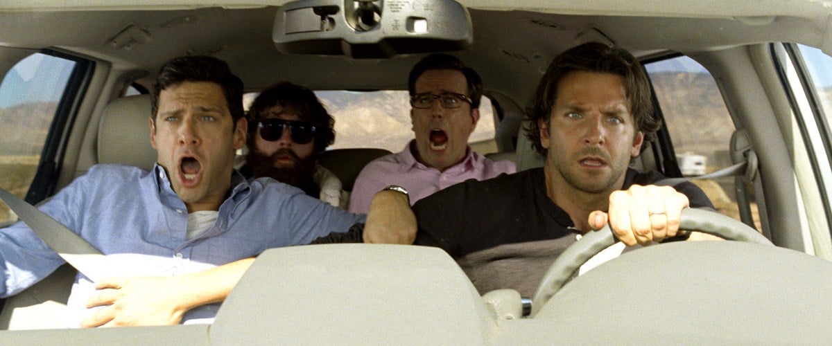Hangover 3 : Bild Bradley Cooper, Ed Helms, Zach Galifianakis, Justin Bartha