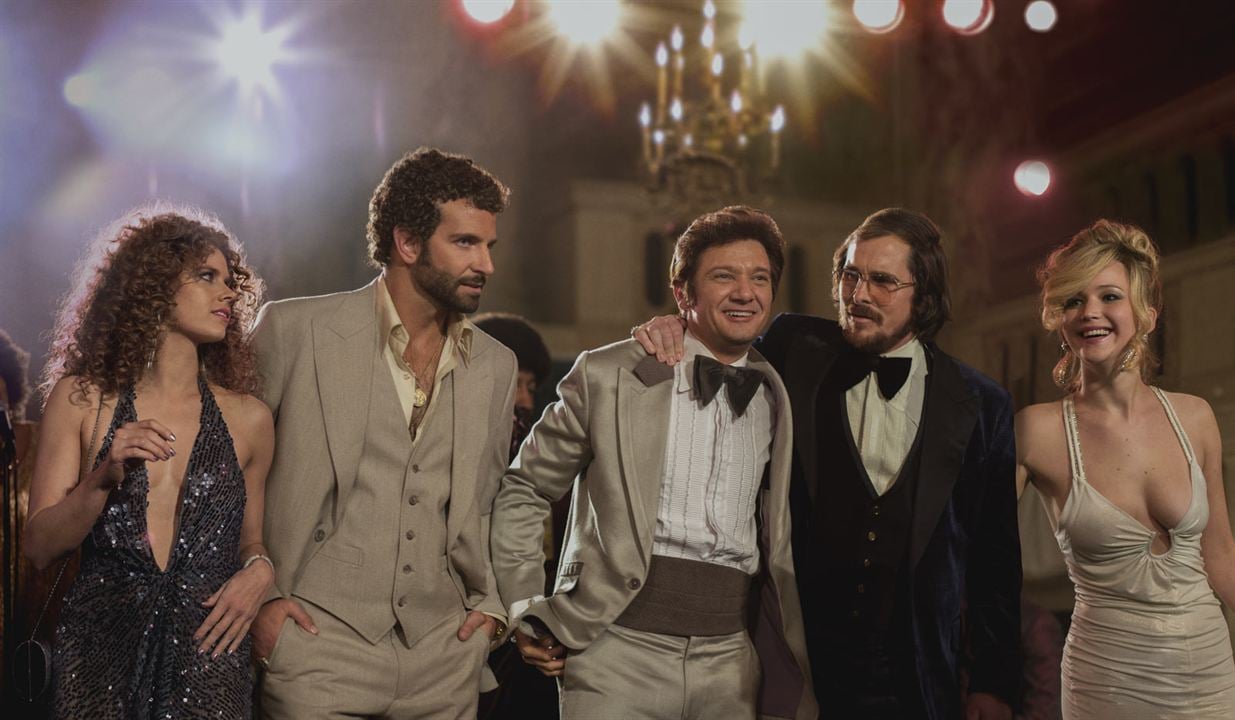 American Hustle : Bild Jennifer Lawrence, Amy Adams, Jeremy Renner, Christian Bale, Bradley Cooper
