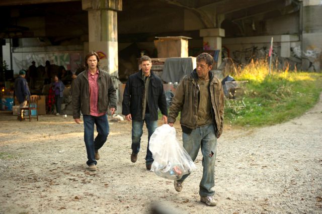 Supernatural : Bild Jared Padalecki, Jensen Ackles, Stefano Giulianetti