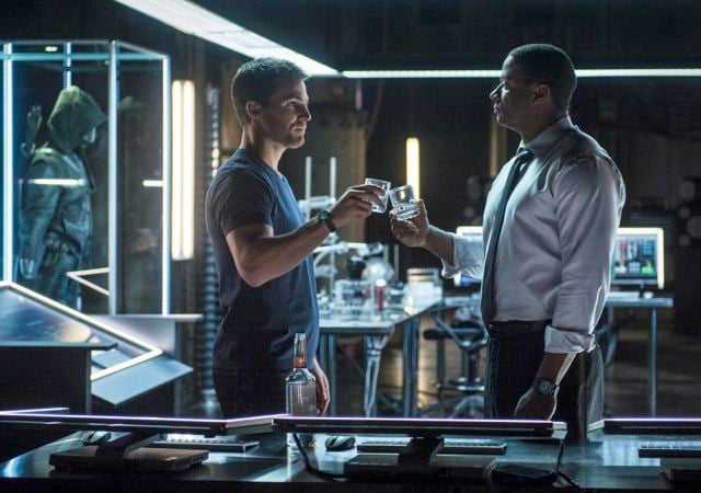 Arrow : Bild David Ramsey, Stephen Amell