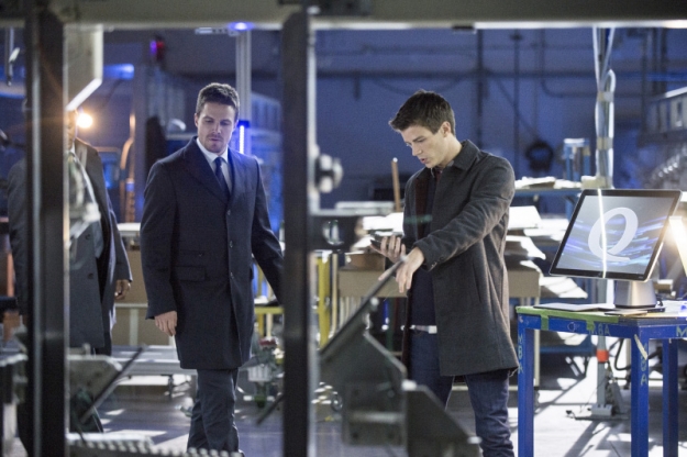 Arrow : Bild Grant Gustin, Stephen Amell