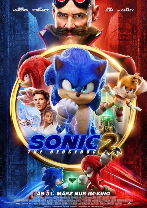 Sonic The Hedgehog 2 : Kinoposter