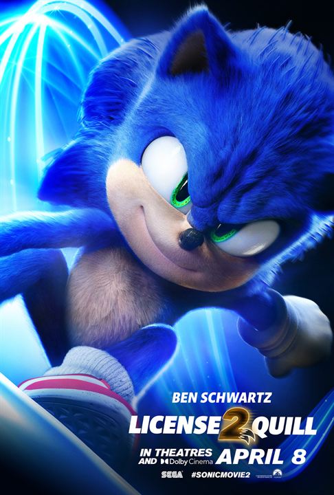 Sonic The Hedgehog 2 : Kinoposter