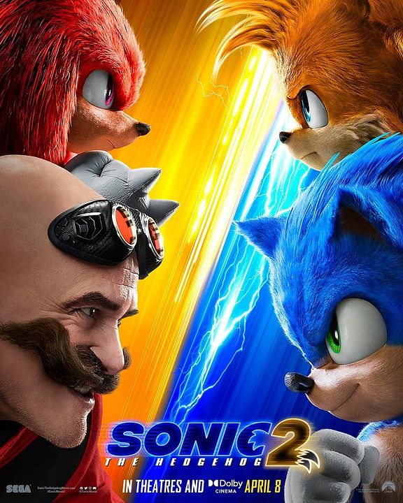 Sonic The Hedgehog 2 : Kinoposter