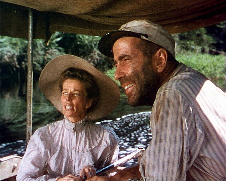 African Queen : Bild Humphrey Bogart, Katharine Hepburn