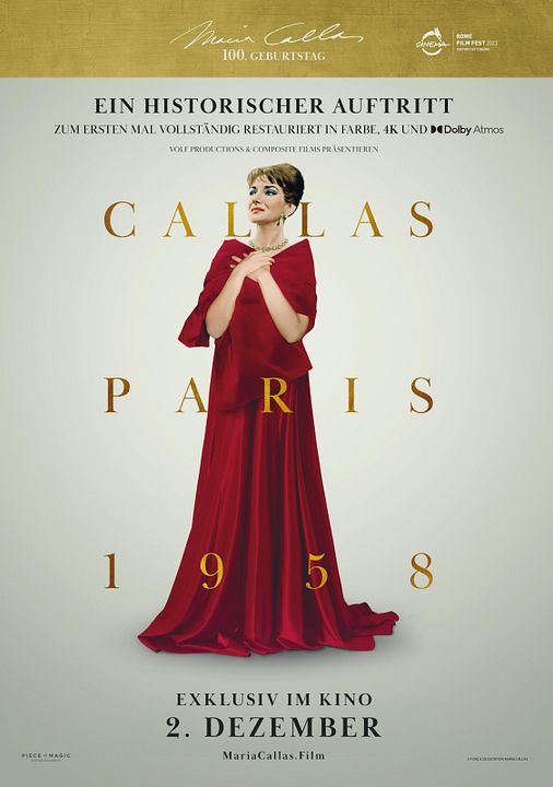 Callas - Paris, 1958 : Kinoposter